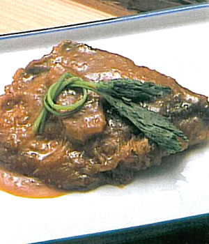 揚げサバ゙のみそ煮 春